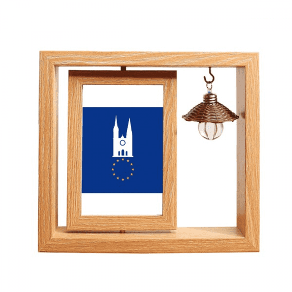 french architectural eu Wooden Rotating Picture Photo Frame 4x6