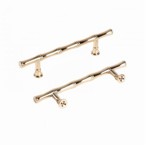 freneci 2-6pack Bamboo Drawer Pull Pull Bamboo Shaped Furniture Handle for Gift Box, 2 Pcs