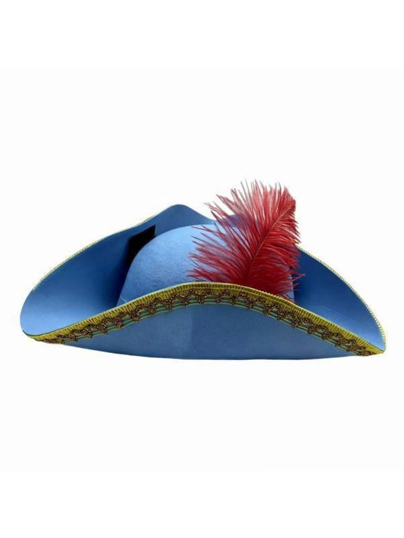 2xPirate Hat Multipurpose Decoration Holiday Costume Accessories Buccaneer Hat Blue