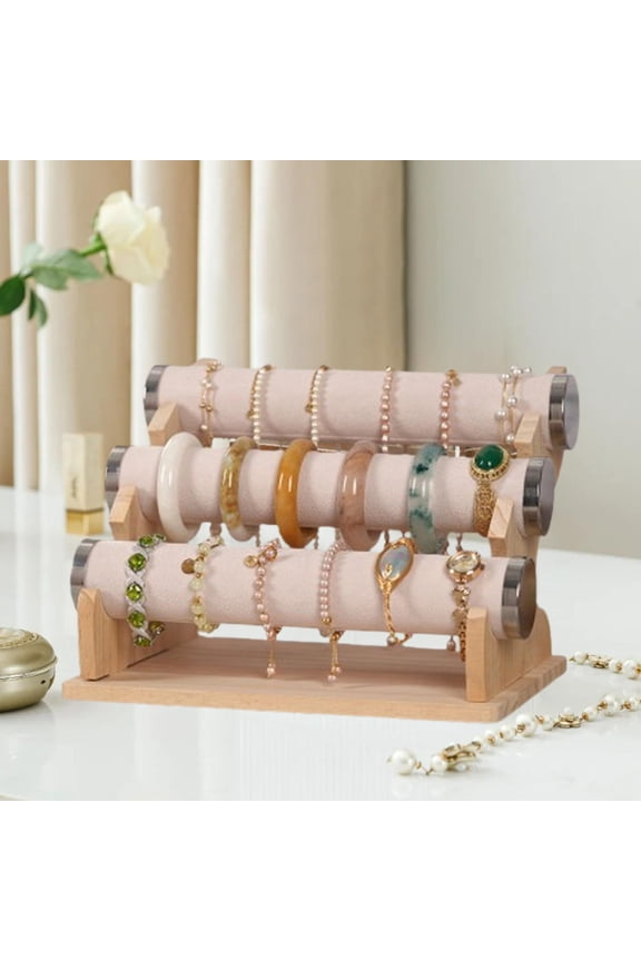 3 Tiers Bracelet Holder Bangle Display Stand for Home Use Bedroom Countertop