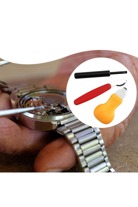 3x Watch Back Case Opener Watchmaker Repair Tool Replacing Sturdy Easy to Use Convenient Watch Back Removal Tool Case Remover