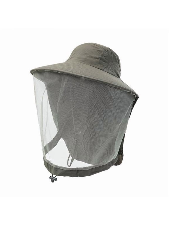 3xBeekeeping Netting Hat Beekeeper Hat with Mesh for Hiking Outdoor Activities Green 3 Pcs