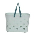 thumbnail image 1 of freneci Beach Tote Bag Storage Bag Travel Bag with Holes Love Heart Shower Organizer green, 1 of 8