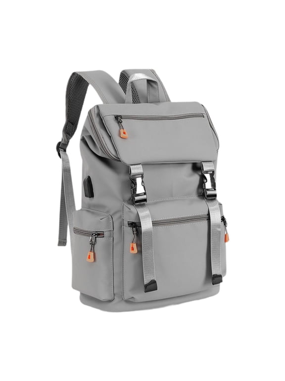 Casual Backpack Carry Bag Daily Rucksack for Camping Men Backpacking Daily Women Grey