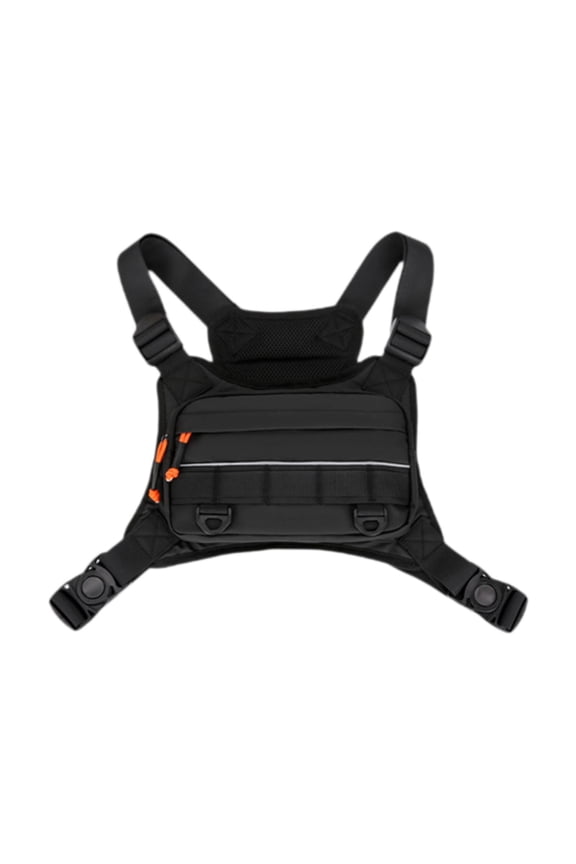 Chest Bag for Men Women Lightweight Running Vest for Running Sports Workouts black