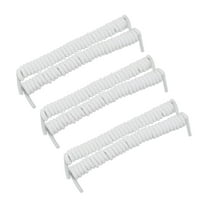 freneci Curly Shoelaces Casual Sneakers Replacement Laces Shoe Laces White