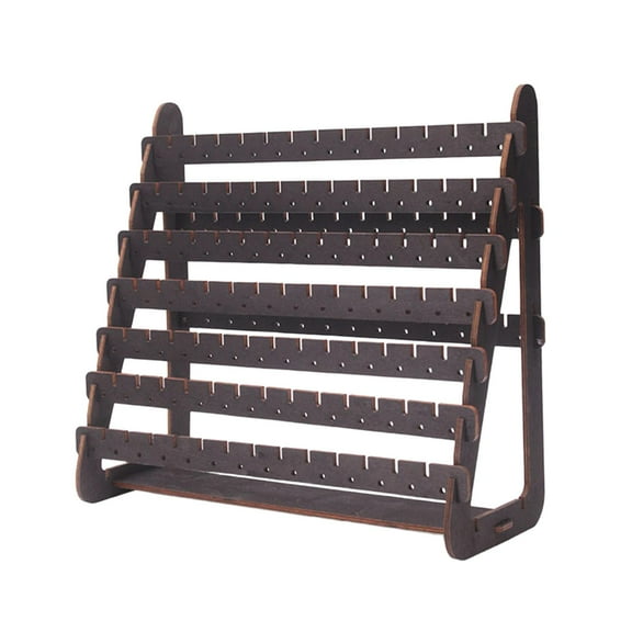 freneci Earrings Display Stand Necklace Jewelry Display Stand for Vanity Store Stall Black