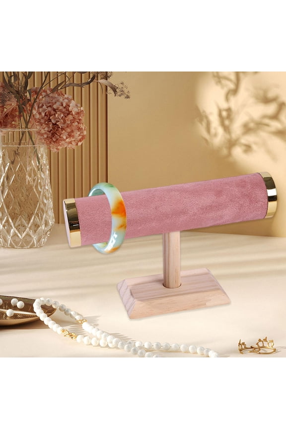 Jewelry Bracelet Display Stand Sleek for Hair Band Scrunchies Commercial Use Pink