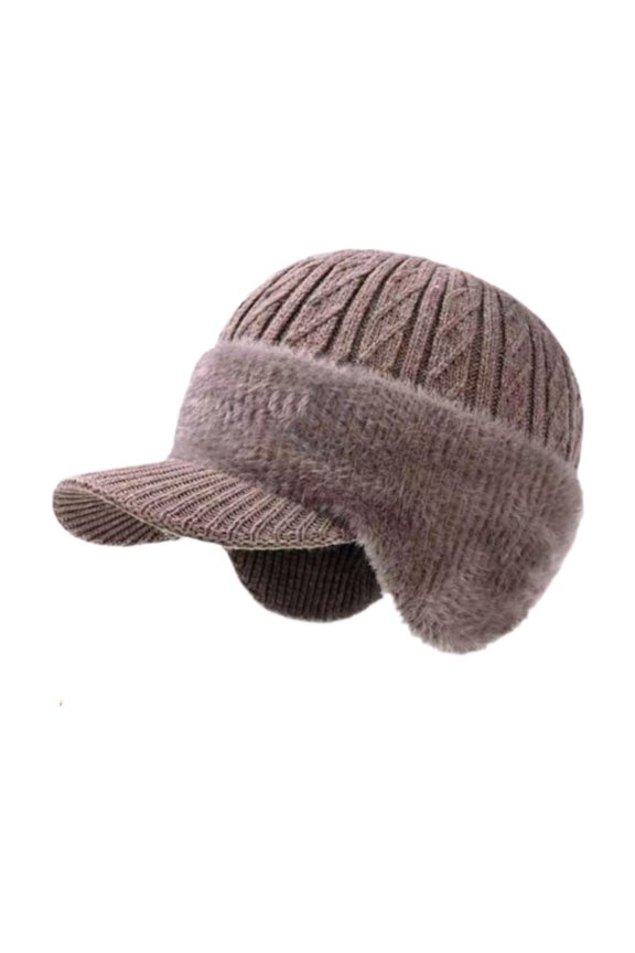 Men's Winter Ski Cap with Ear Flaps, Warm for Running, Skiing, Exercise, and Khaki