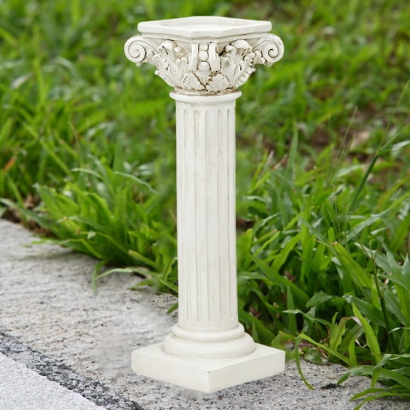 freneci Modern white Roman column, office decoration, architectural sculpture for patio, L