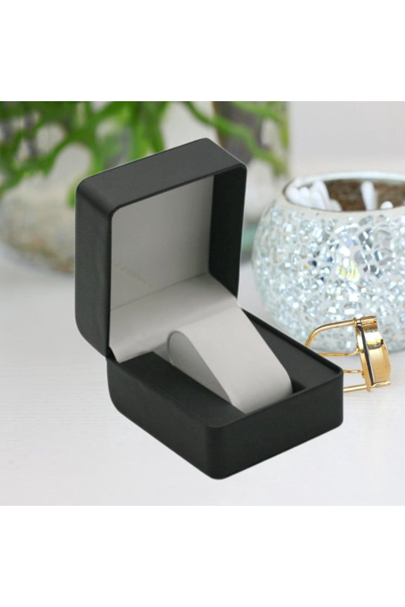 Single Watch Storage Box Multifunctional Portable Watch Box with Soft Lining Black