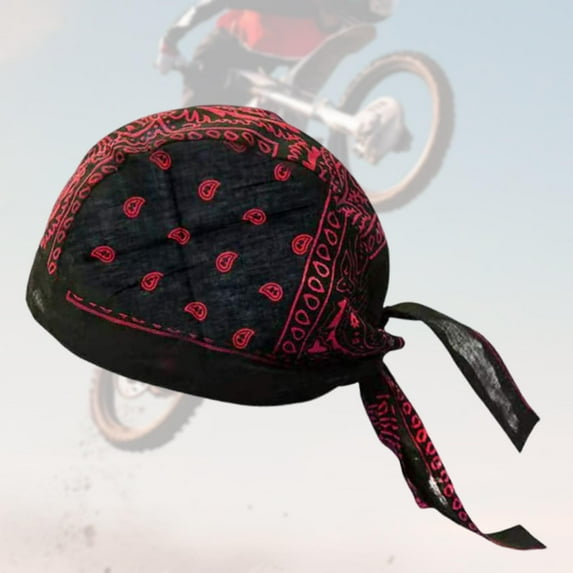 freneci Skull Cap Breathable Head Cover Headscarf for Men Women Sweat Wicking Beanie Black