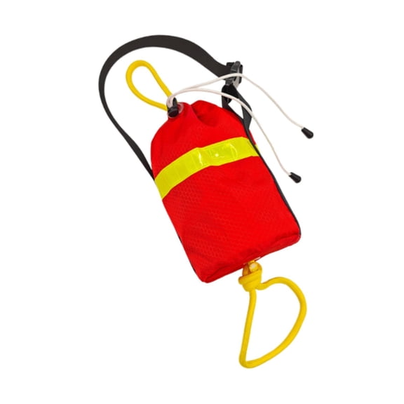 freneci Throw Line Bag Reflective Practical Professional with 21M Rope Throwable Device for Sailing Canoeing Outdoor Swimming Rafting Red Bag