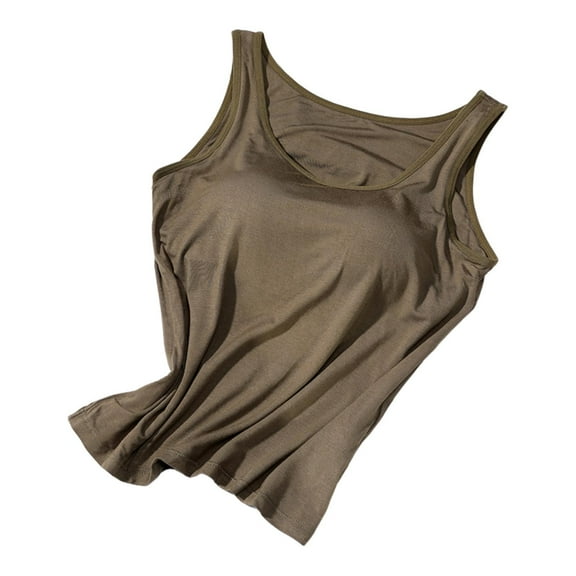 freneci Womens Tank Top Breathable Casual Underwear Sleeveless for Summer Beach Green