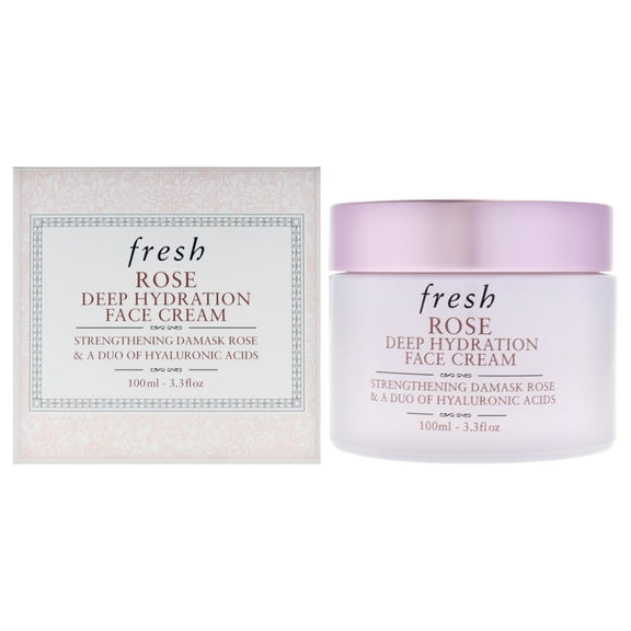 Fresh Rose Deep Hydration Face Cream , 3.4 oz Cream
