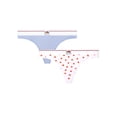 thumbnail image 1 of fresh collection by Fruit of the Loom Women's Cotton Thong 2-pack, 1 of 11