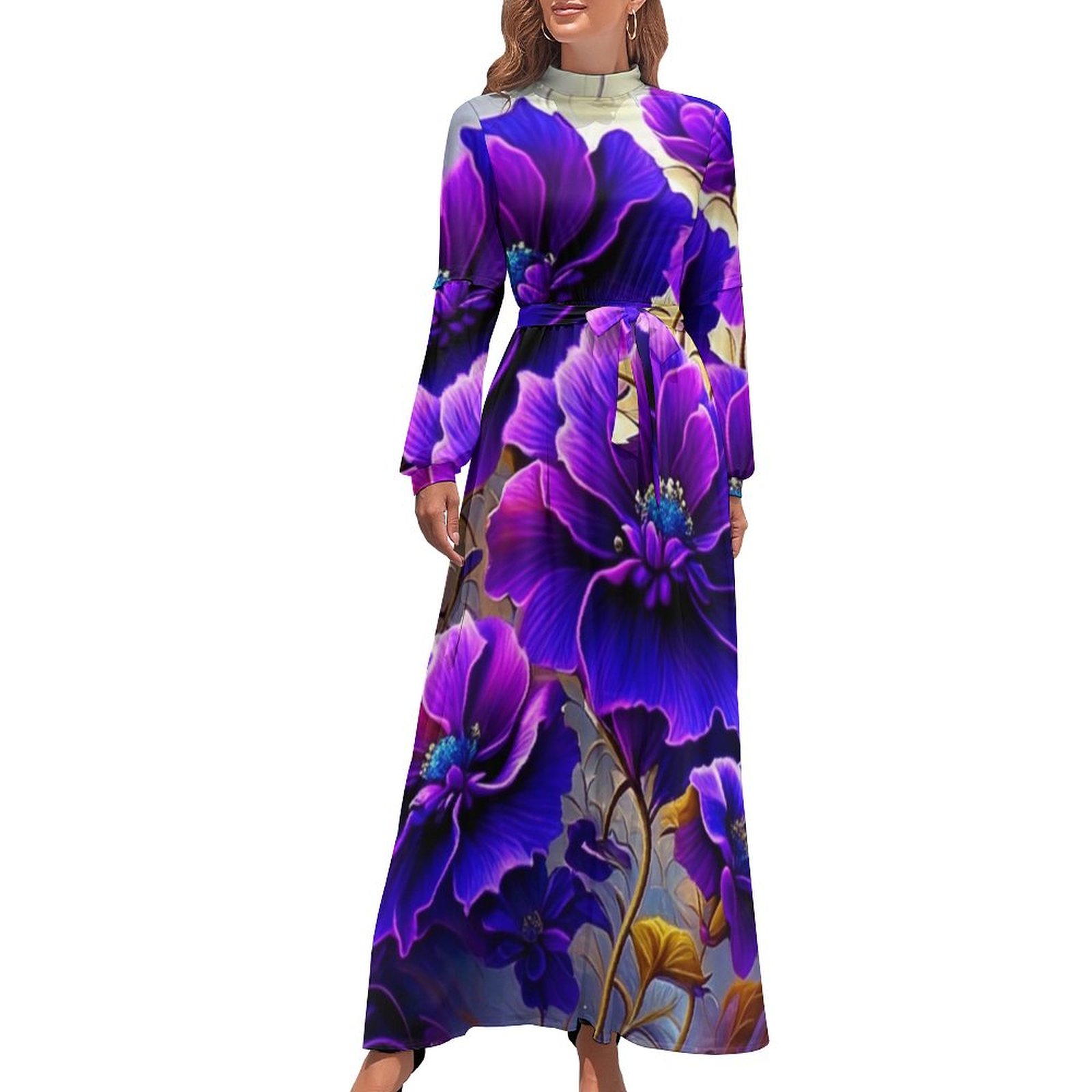 Flowers Long Dress