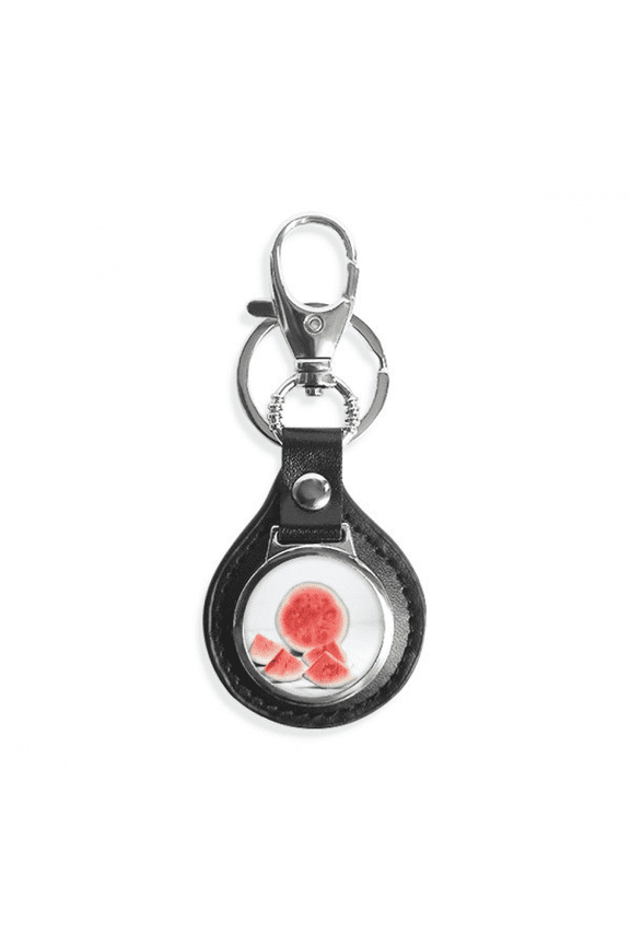 fresh watermelon summer fruit picture key link chain keyholder finder hook metal