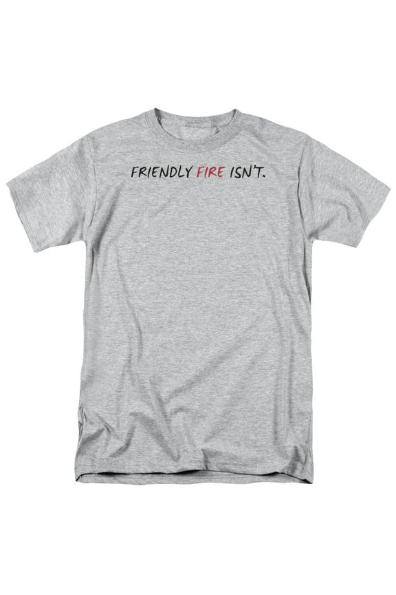 friendly fire isn't gun fire arm humor funny humorous saying adult t-shirt tee