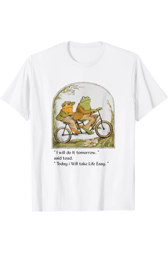 frog and toad shirt I Will do It tomorrow said toad T-Shirt