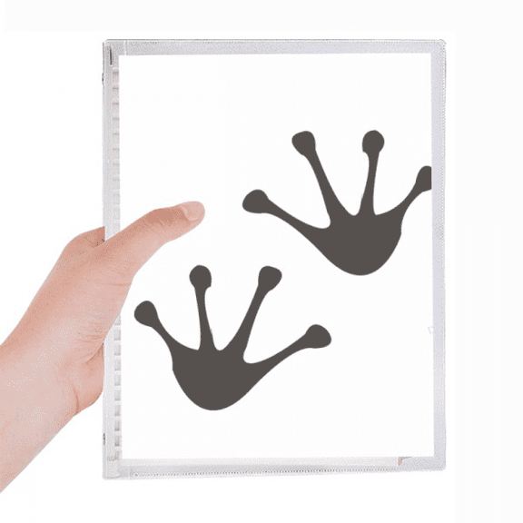 frog footprints animal outline protect animal notebook loose diary refillable journal statiry