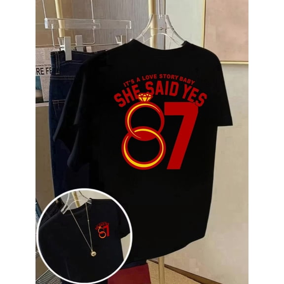 front and back short sleeve t shirt size 87 diamond ring fashion print womens spring and summer trendy printed t shirt fashionable and trendy item