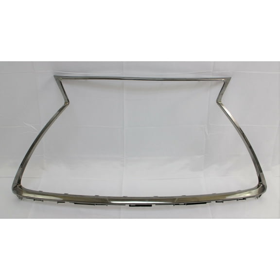 front bumper grille surround molding fits 2018 -2020 NX300 FSport Black Chrome