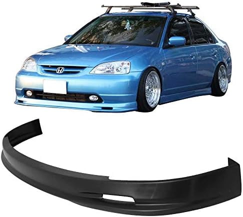 front bumper lip splitter, fits 2001-2003 honda civic coupe sedan