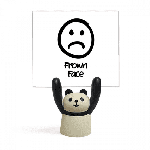 frown sad cute chat fcartoon memo holder cartoon animal panda stand decoration