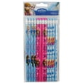 thumbnail image 1 of frozen - anna, elsa sky-blue/pink/blue-gray wooden pencils (12 pcs), 1 of 1