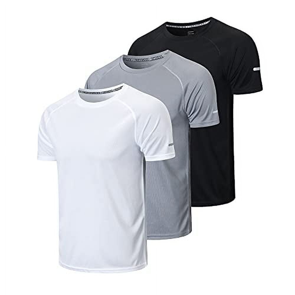 frueo 3 Pack T-Shirt Homme Tee Shirt Sport Manche Courte Séchage