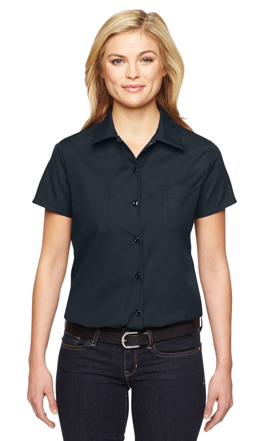 fs5350 women's short sleeve industrial work shirt
