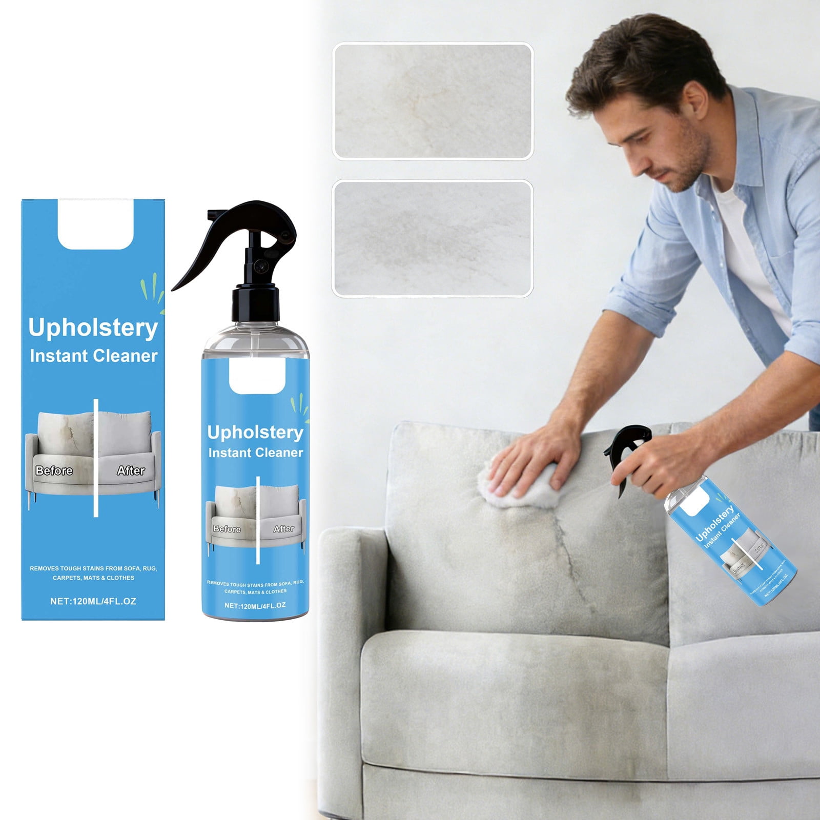 fsxdhpcsgfc 0ml Must Have Upholstery ! Erases Tough Stains Safely Cares For Leaves Everything Fresh Like And Stain Remover Spray Hair for Washer And Dryer Lint Catcher Universal Dirt Remover Clean