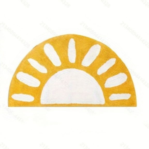 fsxdhpcsgfc 1PC Semi Circular Floor Mat Soft And Comfortable Suitable For Living Room And Bathroom Use Absorbent And Stable Vegan Blanket Fuzzy Floor Rug Textu Throw Blanket Throw Max Warm Throw