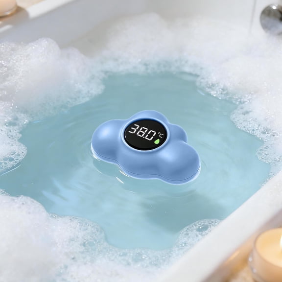 fsxdhpcsgfc Digital Bathtub With LED Display Floating Temperature Gauge For Home Bathroom Spa Pool And Shower Paper Towel Holder Bath Towels Bulk Bathroom Storage Cabinet over Toilet Beach Towels for