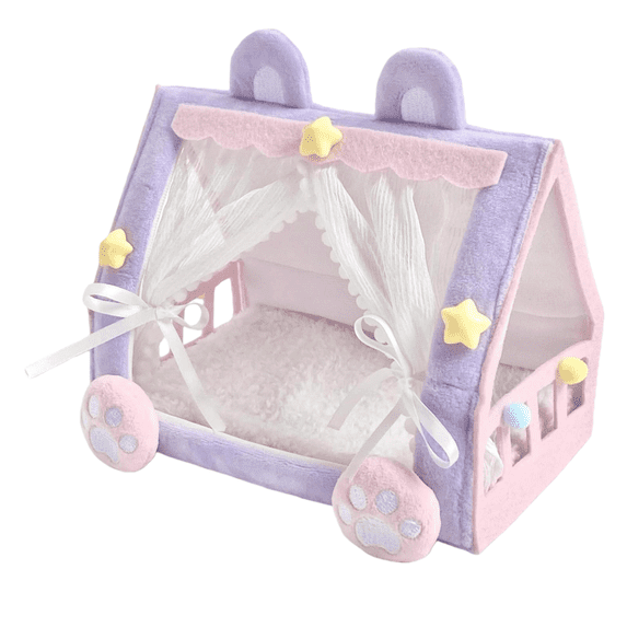 fsxdhpcsgfc Doll Tent Bed Cute Doll Baby Bed Indoor Desktop Ornament. Kids Playhouse Tent for Indoors for Toddler Girls Age 2-3 Cool Things to Put in Your Room for Kids Indoor Play for Toddlers Popup