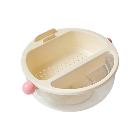fsxdhpcsgfc Double Layer Transparent Snack And Food Storage Container For Chips And Party Snacking Vegetable Fridge Organizer Sandwich Meat Containers for Fridge Prep Food Containers with Lids Light
