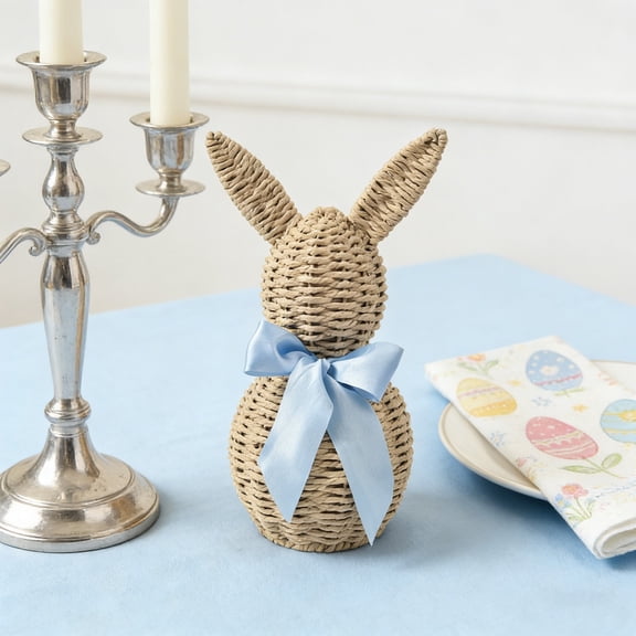 fsxdhpcsgfc Easter Bunny Figurine Ceramic Desktop Ornament For Home Holiday Garden Ornament Grandson Ornament Big Statues Bath Brass Knot Sculpture Decorations Hanging Big Sculpture Ballerina