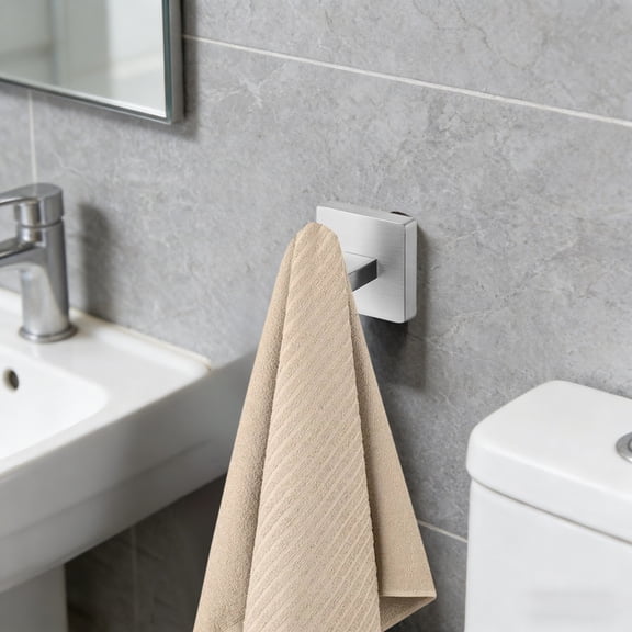 fsxdhpcsgfc Heavy Duty Towel Hooks For Bathroom And Kitchen Rustproof Stainless Steel Wall Mounted Hanging Rack With Strong And Screws For Home Dorm Stucco Hooks Brick for Hanging Lights for Glass