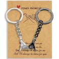 thumbnail image 1 of fsxdhpcsgfc Pinky Promise Keychain Unique Meaningful Friendship Couple Keepsake For Her Him, 1 of 4