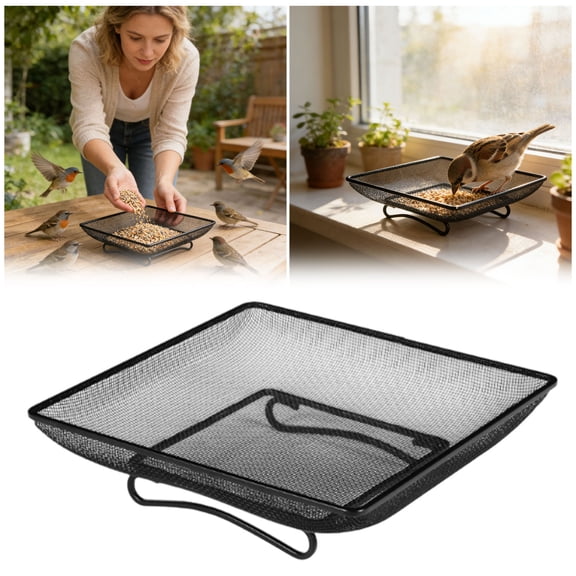 fsxdhpcsgfc Platform Net Breeding Tray Outdoor Ground Bird Breeding Station Squirrel Feeder Corn Table Feeder Hook Squirrel Proof Food for outside Feeder Heated Bath for Winter Feeder Pole Mounted
