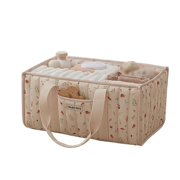 fsxdhpcsgfc Quilted Storage Floral Baby Caddy Quilted For Nursery Bedroom Storage Large Storage Containers for Clothes Lost Sincerely Clothes Organizer Blankets Storage Storage for Dorm Rooms