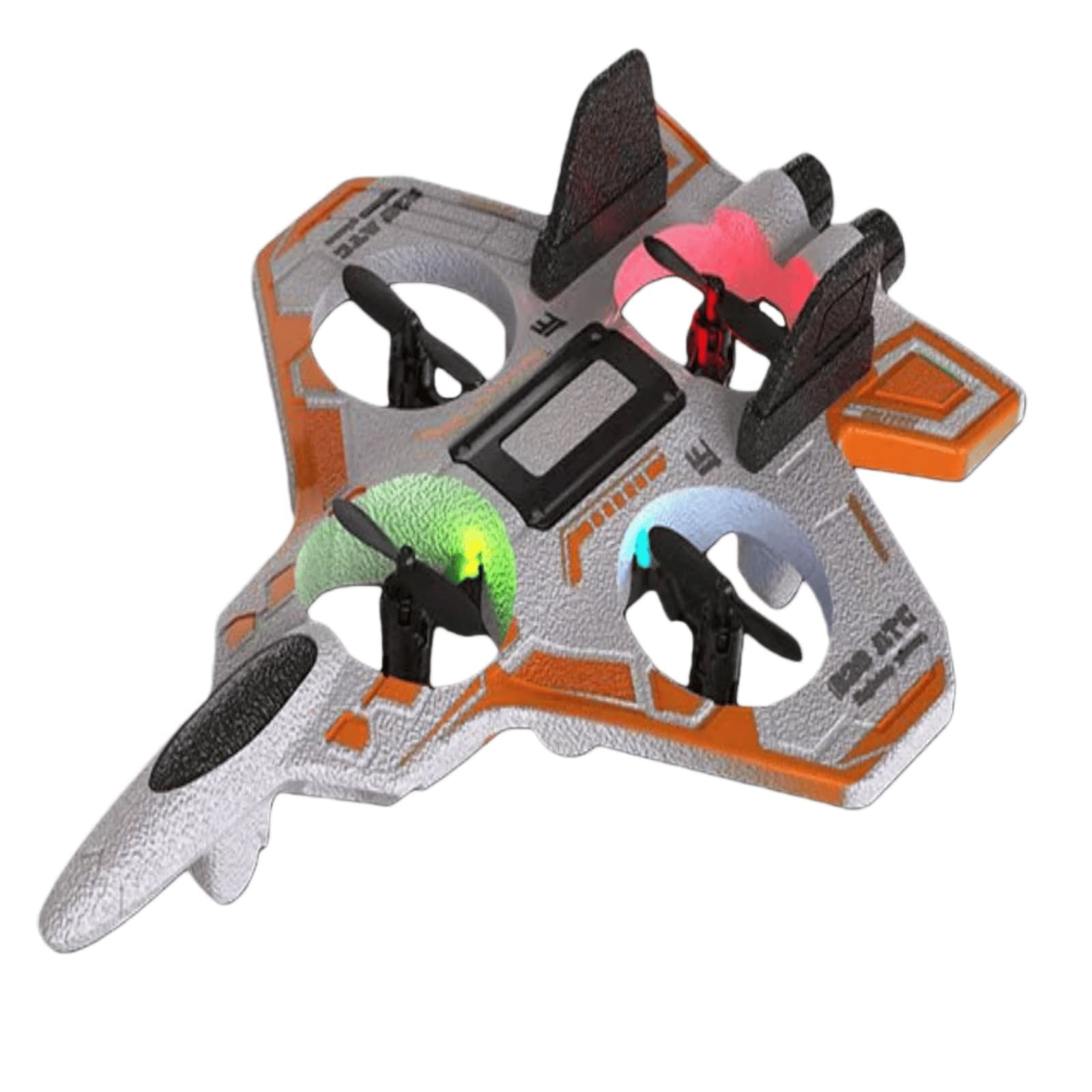 fsxdhpcsgfc Remote Control For Kids 2.4 Foam RC Airplanes Helicopter Quadcopter With Auto Hovering 360° Flip Sensing Stunt Roll Cool Light 2 Battery For 8+ Kids Boys 5 Cm 8 X 24 X 18 Cm 25cm RC Super