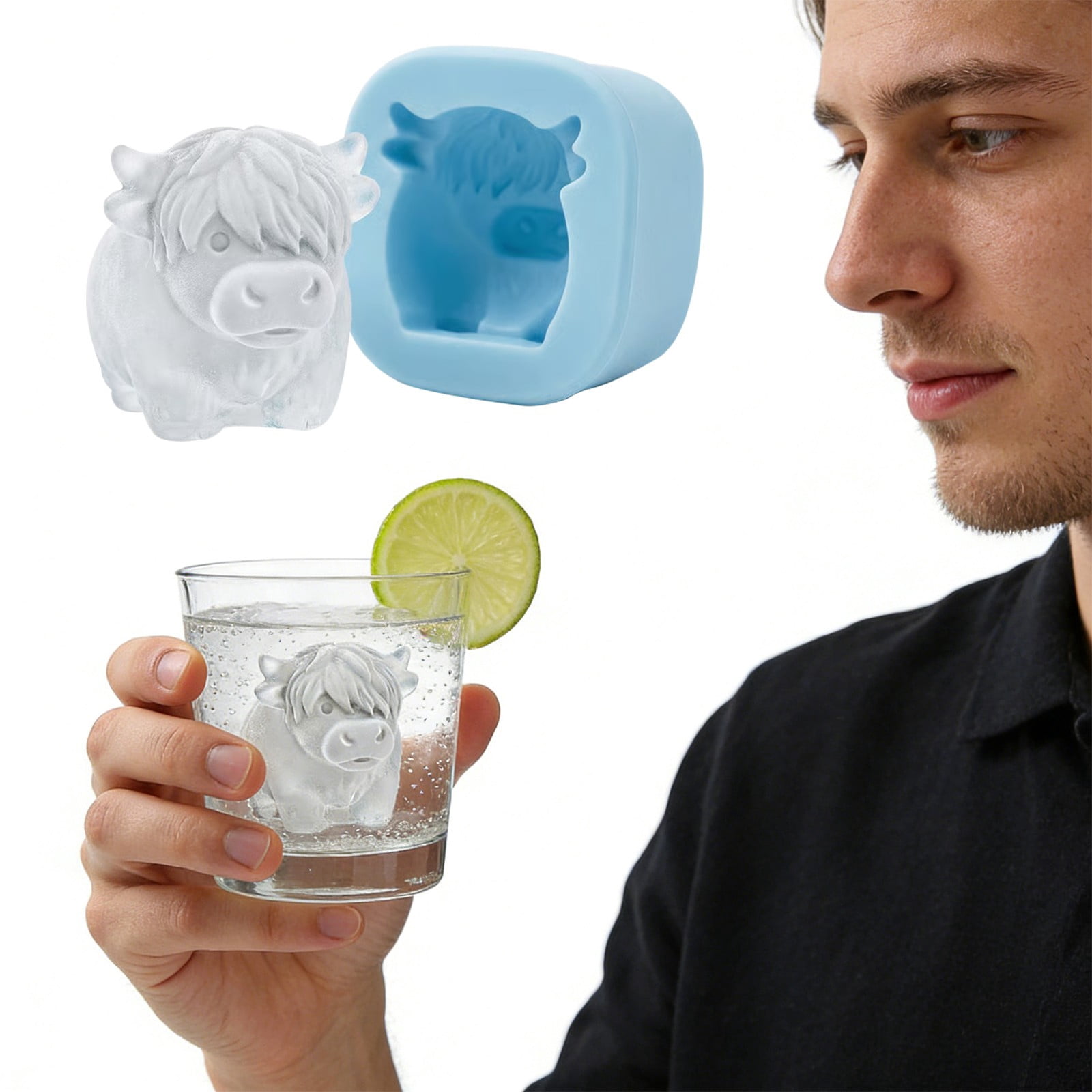 fsxdhpcsgfc Silicone Ice Cubes Mould Makes Clear Slow Melting Ice For And Beverages Super Cubes Freezer Tray Set Shape Cubes Vendor Tray Metal Food Trays with Lids Water Bottle Ice Cubes Small Ice