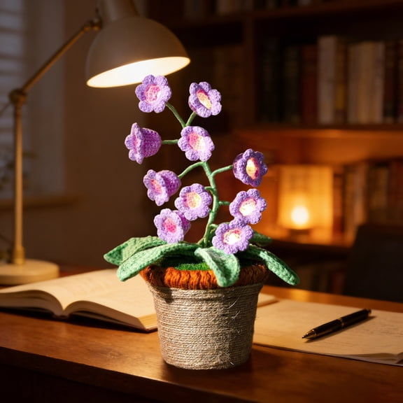 fsxdhpcsgfc Of The Valley Lamp Crochet Lamp Of The Valley Crochet With Night Lights For Birthdays Valentine's Day Day Circular Knitting Needles Interchangeable Circular Knitting Needles Size 8