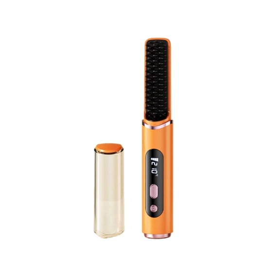 fsxdhpcsgfc Wireless Rechargeable Hair Straightener Portable Hair Straightener Negative Ions Do Not Hurt Hair Smart Hot Air Comb Is Suitable For All Kinds Of Hair Styles.
