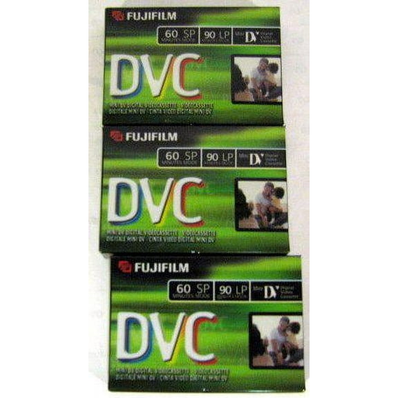 fujifilm dvc dvm60 3 pack mini dv tapes