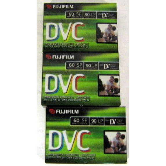 fujifilm dvc dvm60 3 pack mini dv tapes