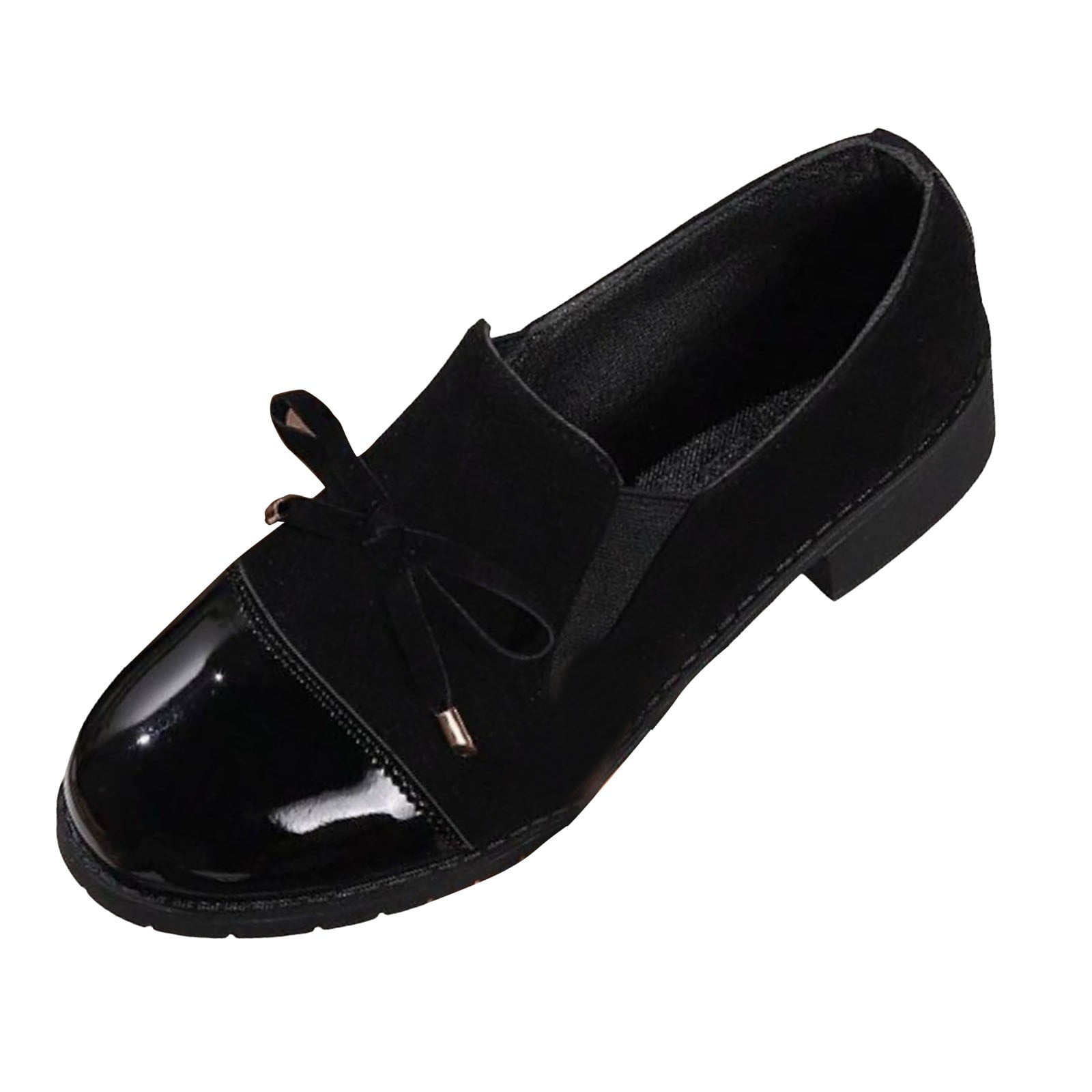 fukaraa Women's Mary Janes Shoes for Women Dress Low Heel Pumps Round Toe Low Heels Pumps s Oxfords