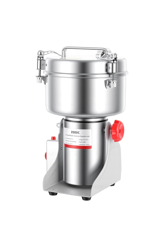 Grain Mill Grinder 2000g High Speed Food Grain Mill Stainless Steel Seeds Flour Nut Pill Wheat Spices & Seasonings Dry Grinder Electric Machine Grinder for Kitchen, 4100W